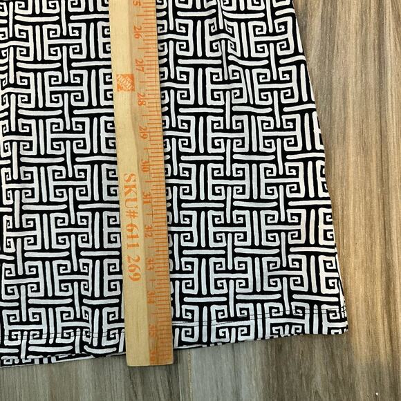 IBKUL Dress Icefil‎ COOL Zip Long Sleeve M Geo Key Black White Outdoor UPF 50 - Picture 9 of 9